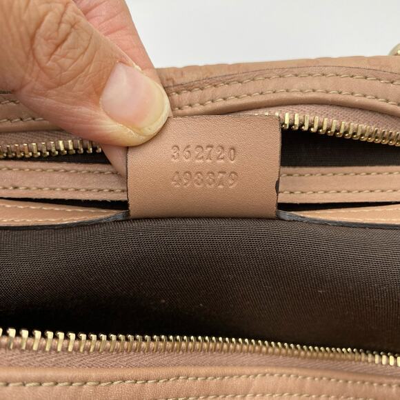 Gucci Dusty Pink Guccissima Leather Medium Joy Boston Bag Top Handle - Picture 3 of 16